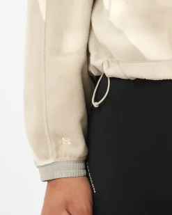 Salomon Chroma Fleece Crop W Silver Cloud/