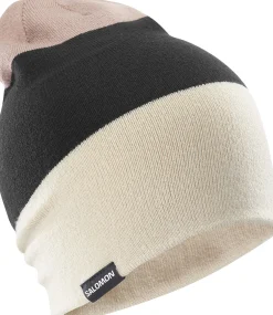 Salomon Flatspin Reversible Beanie Deep Black / Whisper White / Etherea