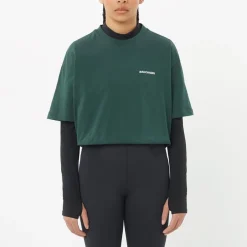 Salomon Freestyle Short Sleeve Tee Green Gables