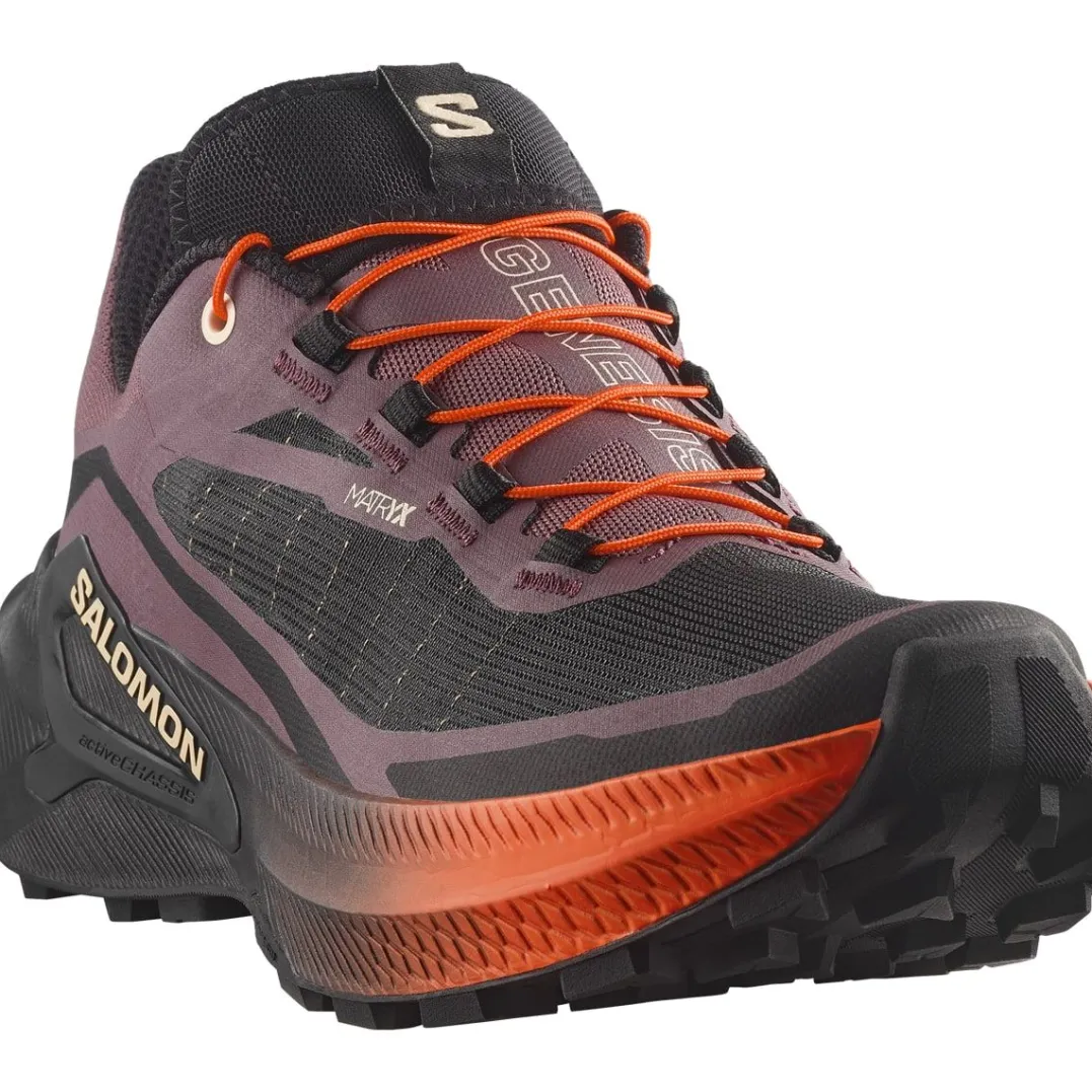 Salomon Genesis 2 W Huckleberry / Black / Red Orange