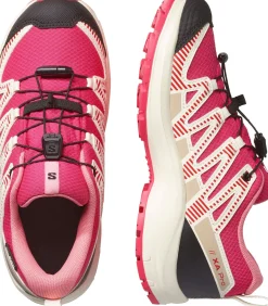 Salomon Kids' XA Pro V8 Waterproof Rouge Red/vanilla Ice/flamingo Pink