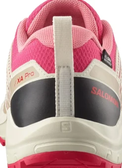 Salomon Kids' XA Pro V8 Waterproof Rouge Red/vanilla Ice/flamingo Pink
