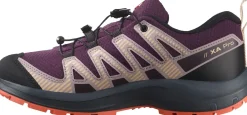 Salomon Kids' XA Pro V8 Waterproof Plum Kitten / Turbulence / Fusion Coral