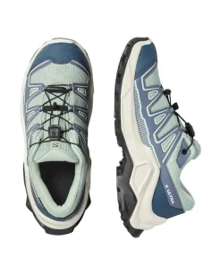 Salomon Kids' X Ultra GORE-TEX Green Milieu / Grisaille / Clearly Aqua