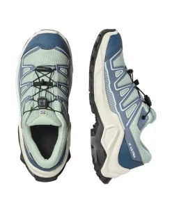 Salomon Kids' X Ultra GORE-TEX Green Milieu / Grisaille / Clearly Aqua