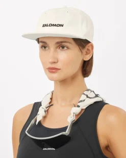 Salomon Logo Flat Cap Whisper White/