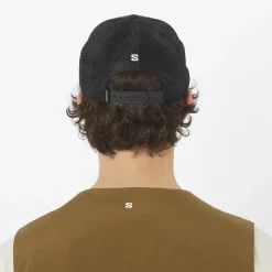 Salomon Logo Trucker Cap Deep Black