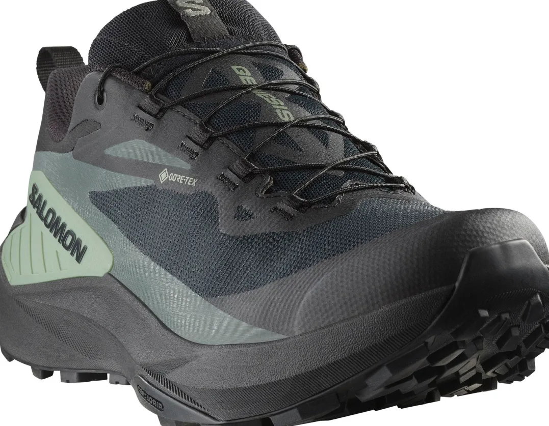 Salomon Men's Genesis GORE-TEX Black/Agave Green/Urban Chic