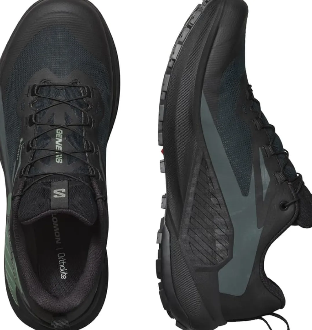 Salomon Men's Genesis GORE-TEX Black/Agave Green/Urban Chic