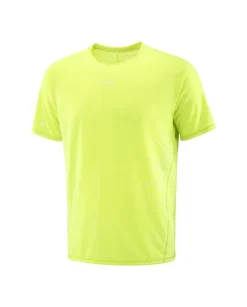 Salomon Men's Sense Aero Graphic Tee GFX Acid Lime/butterfly/