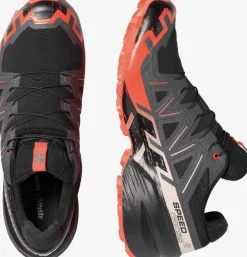 Salomon Men's Speedcross 6 GORE-TEX Black / Fiery Red / Almond Milk