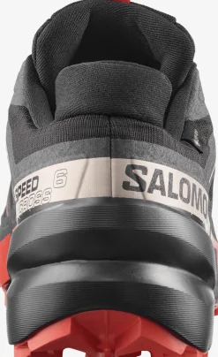 Salomon Men's Speedcross 6 GORE-TEX Black / Fiery Red / Almond Milk