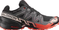 Salomon Men's Speedcross 6 GORE-TEX Black / Fiery Red / Almond Milk
