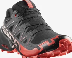 Salomon Men's Speedcross 6 GORE-TEX Black / Fiery Red / Almond Milk