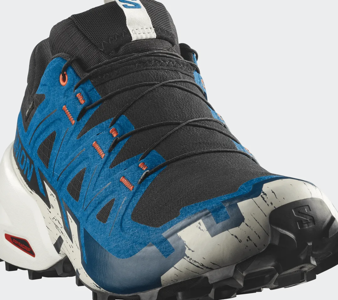 Salomon Men's Speedcross 6 GORE-TEX Black / Mykonos Blue / Vanilla Ice