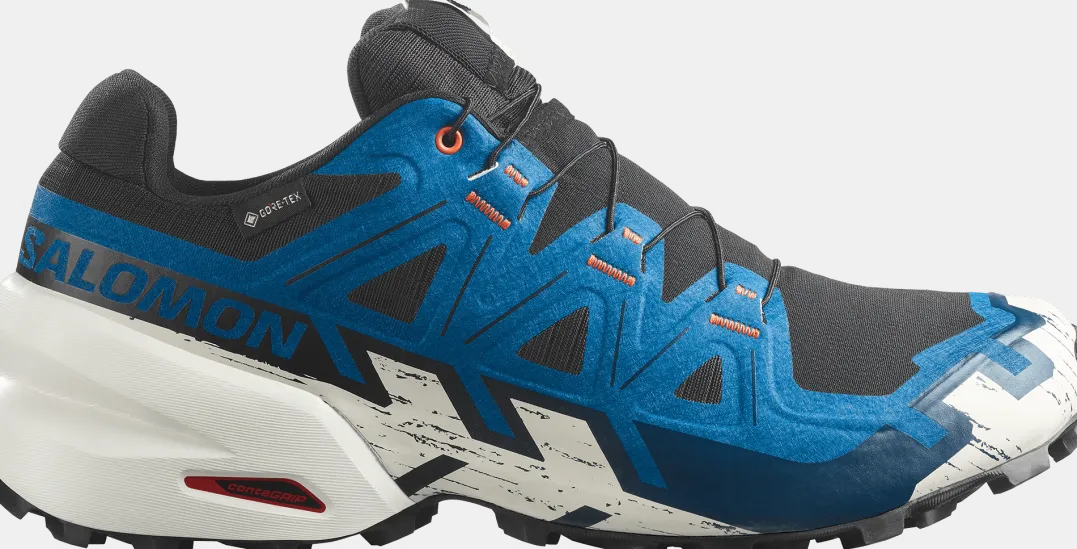Salomon Men's Speedcross 6 GORE-TEX Black / Mykonos Blue / Vanilla Ice