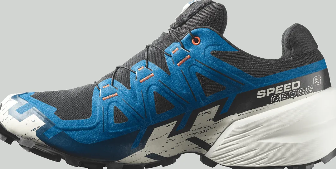 Salomon Men's Speedcross 6 GORE-TEX Black / Mykonos Blue / Vanilla Ice