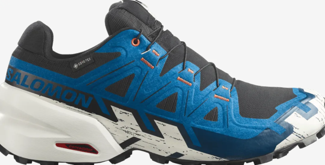 Salomon Men's Speedcross 6 GORE-TEX Black / Mykonos Blue / Vanilla Ice