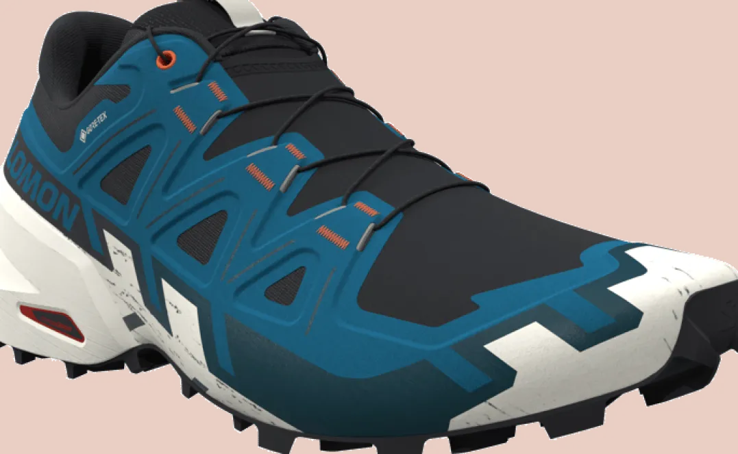 Salomon Men's Speedcross 6 GORE-TEX Black / Mykonos Blue / Vanilla Ice