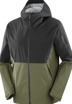 Salomon Outerpath 2.5l Wp Jkt M Deep Black/grape Leaf/