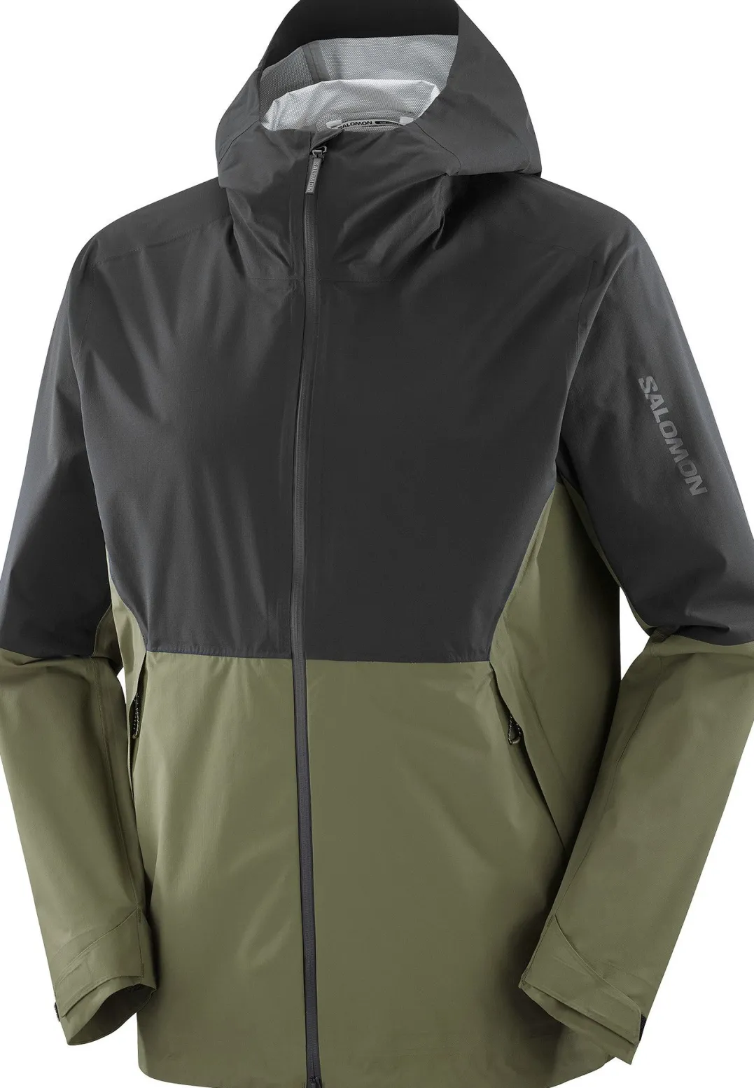 Salomon Outerpath 2.5l Wp Jkt M Deep Black/grape Leaf/
