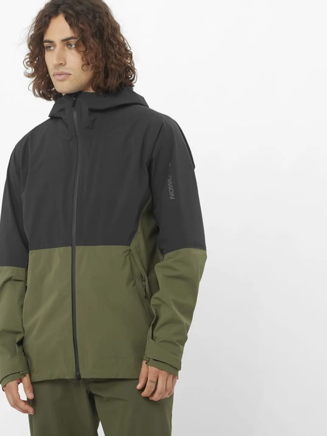 Salomon Outerpath 2.5l Wp Jkt M Deep Black/grape Leaf/
