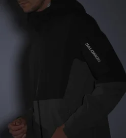 Salomon Outerpath 2.5l Wp Jkt M Deep Black/grape Leaf/