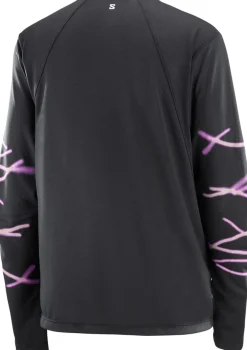 Salomon Shakeout Core Graphic Ls Tee W Deep Black