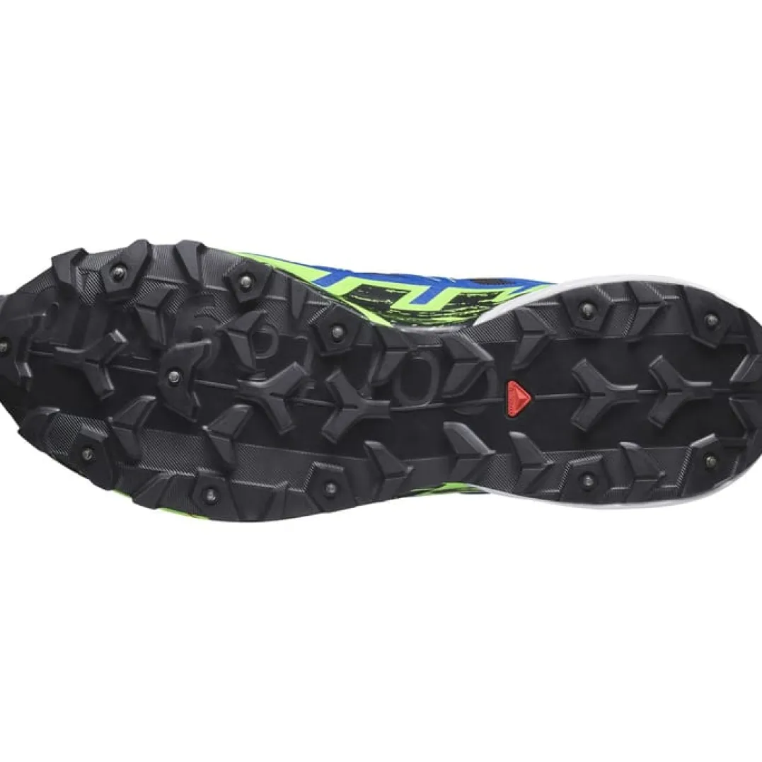 Salomon Unisex Spikecross 6 GORE-TEX Black/Surf The Web/Green Gecko