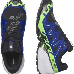 Salomon Unisex Spikecross 6 GORE-TEX Black/Surf The Web/Green Gecko