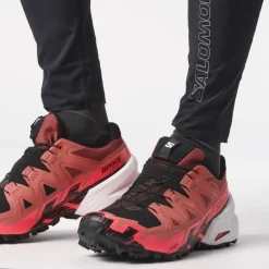Salomon Unisex Spikecross 6 GORE-TEX Cow Hide/Black/Fiery Coral