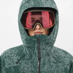 Salomon Women's Absolute 3L Print Jacket Ao/Green Gables