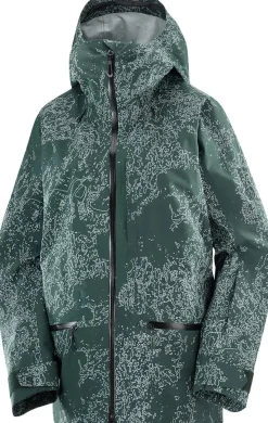 Salomon Women's Absolute 3L Print Jacket Ao/Green Gables