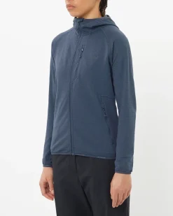 Salomon Women's Essential Lightwarm Hoodie Blue Nights
