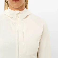 Salomon Women's Essential Lightwarm Hoodie Whisper White