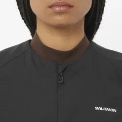Salomon Women's Mountain Flex Hybrid Vest Deep Black