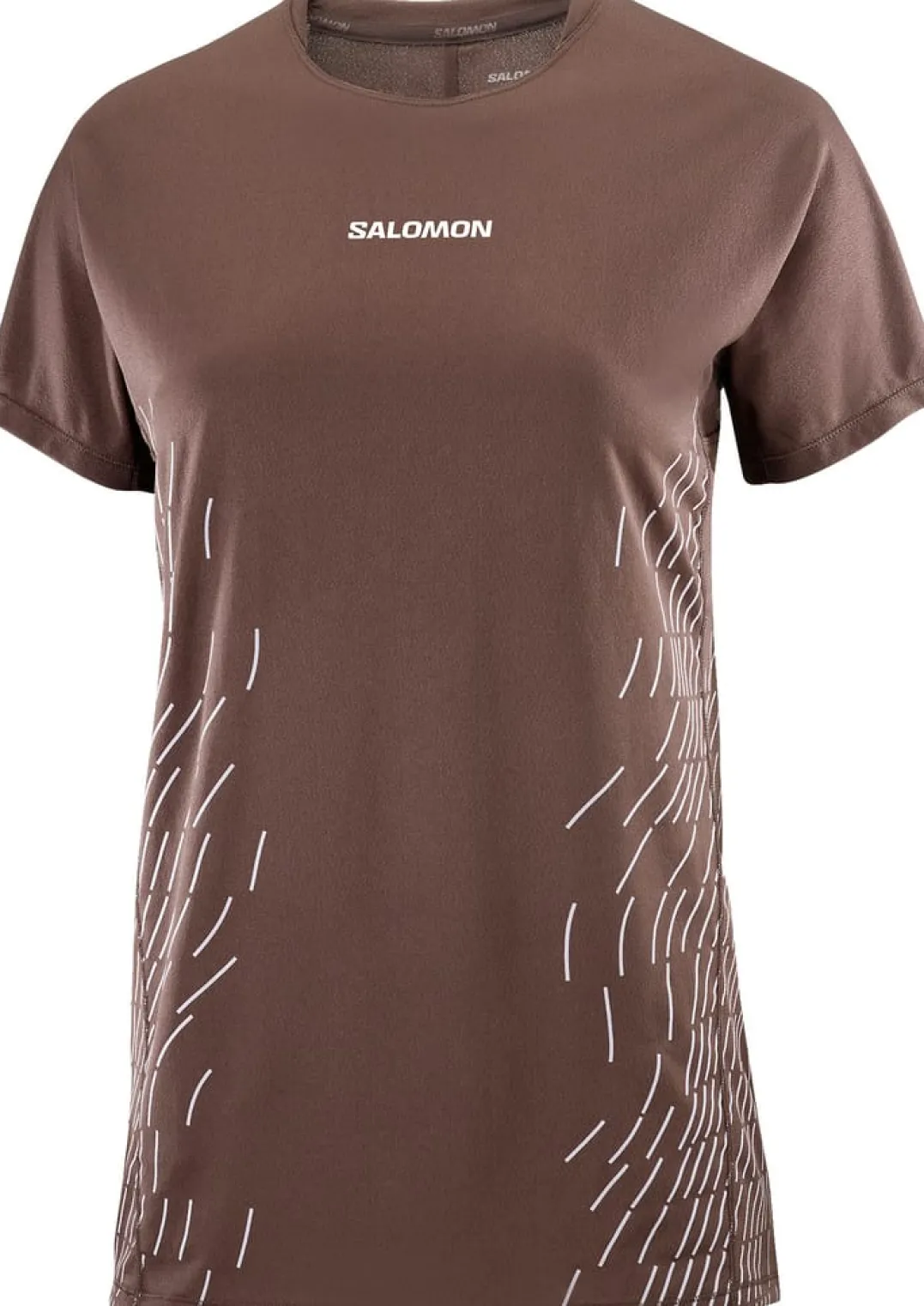 Salomon Women's Sense Aero Graphic Tee Coffee Bean / Cosmic Sky