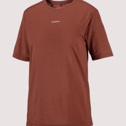 Salomon Women's Shkout Core Short Sleeve Tee Burnt Umber