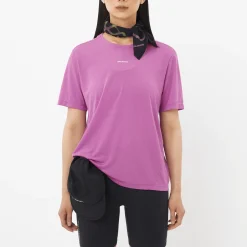 Salomon Women's Shkout Core Short Sleeve Tee Iris Orchid