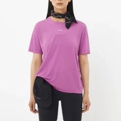 Salomon Women's Shkout Core Short Sleeve Tee Iris Orchid