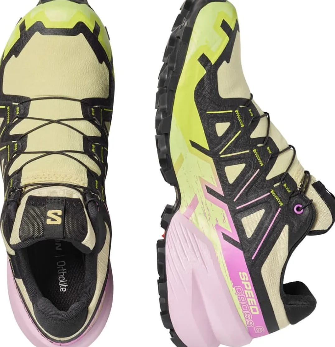 Salomon Women's Speedcross 6 GORE-TEX Bog / Dawn Pink / Acid Lime