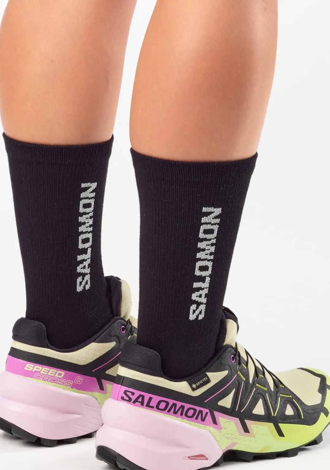Salomon Women's Speedcross 6 GORE-TEX Bog / Dawn Pink / Acid Lime