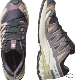 Salomon Women's XA Pro 3d V9 GORE-TEX Nine Iron/oxford Tan/alfalfa