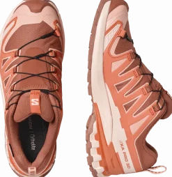 Salomon Women's XA Pro 3d V9 GORE-TEX Pecan Brown / Nectarine / Almond Cream