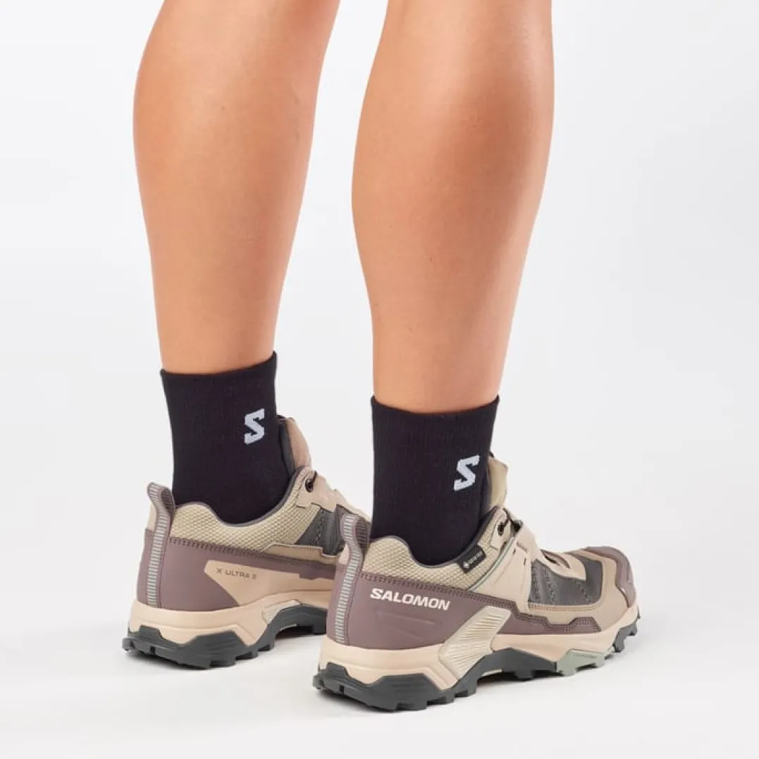 Salomon Women's X Ultra 5 GORE-TEX Desert Tan / White Pepper / Green Milieu