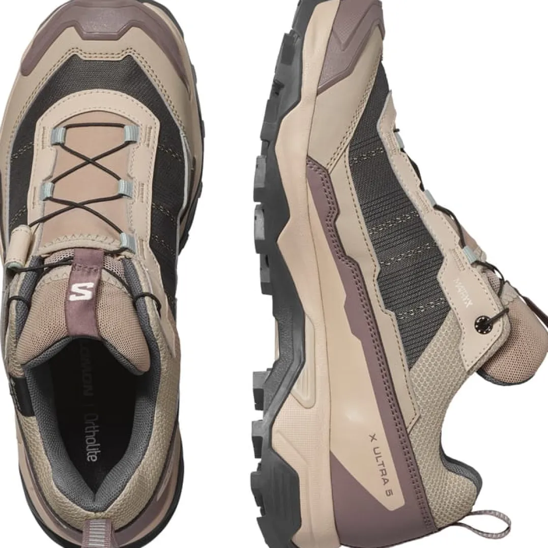 Salomon Women's X Ultra 5 GORE-TEX Desert Tan / White Pepper / Green Milieu