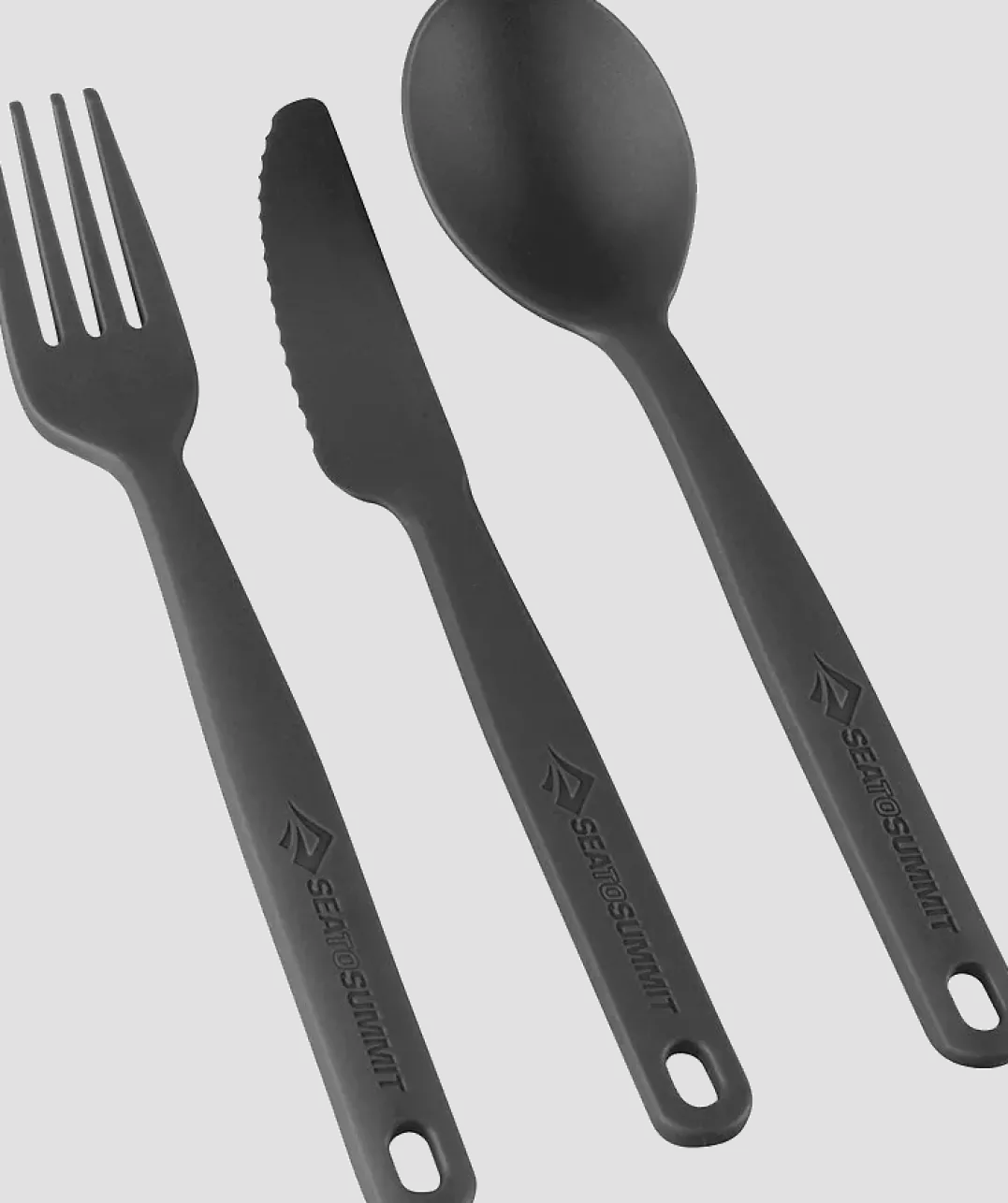 Sea To Summit Camp Cutlery Set - 3 Piece Charcoal