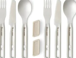Sea To Summit Detour Stainless Steel Cutlery Set 6 Piece Stainless Steel Grey