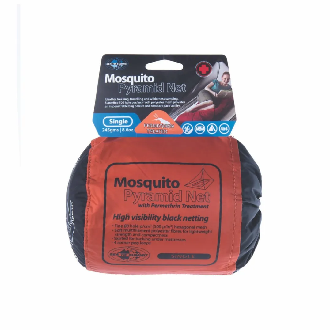 Sea To Summit Mosquito Pyramid Net Single Black