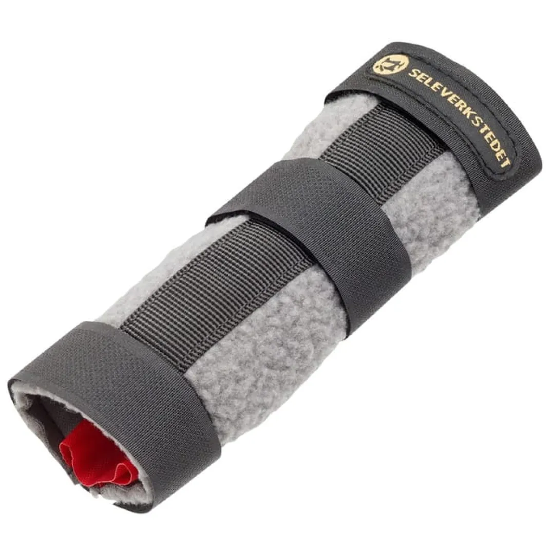 Seleverkstedet Seleverkstedet Fleece grey dog leg protector 4pk Grå/svart